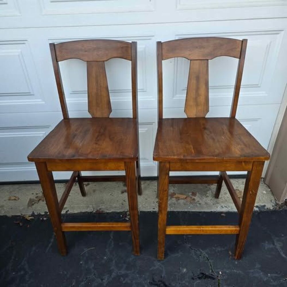 Solid wood bar stools chairs